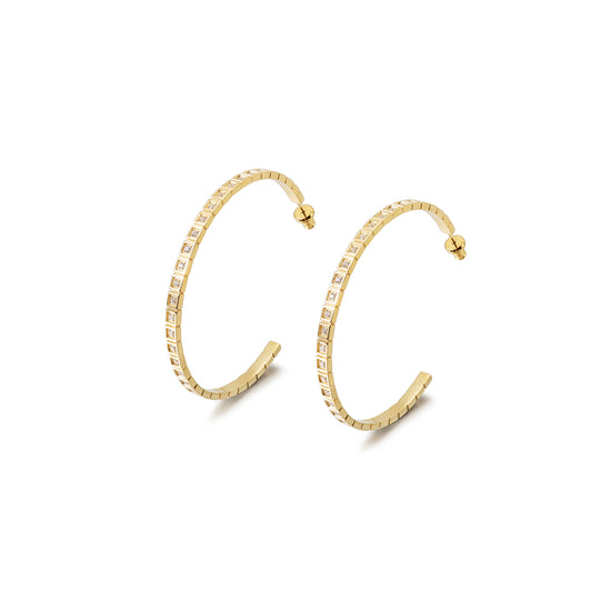 Large C zircon earrings-SCE371STGC