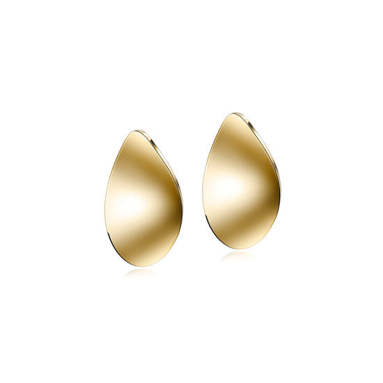 Elliptical metal earrings-SCE377STGC