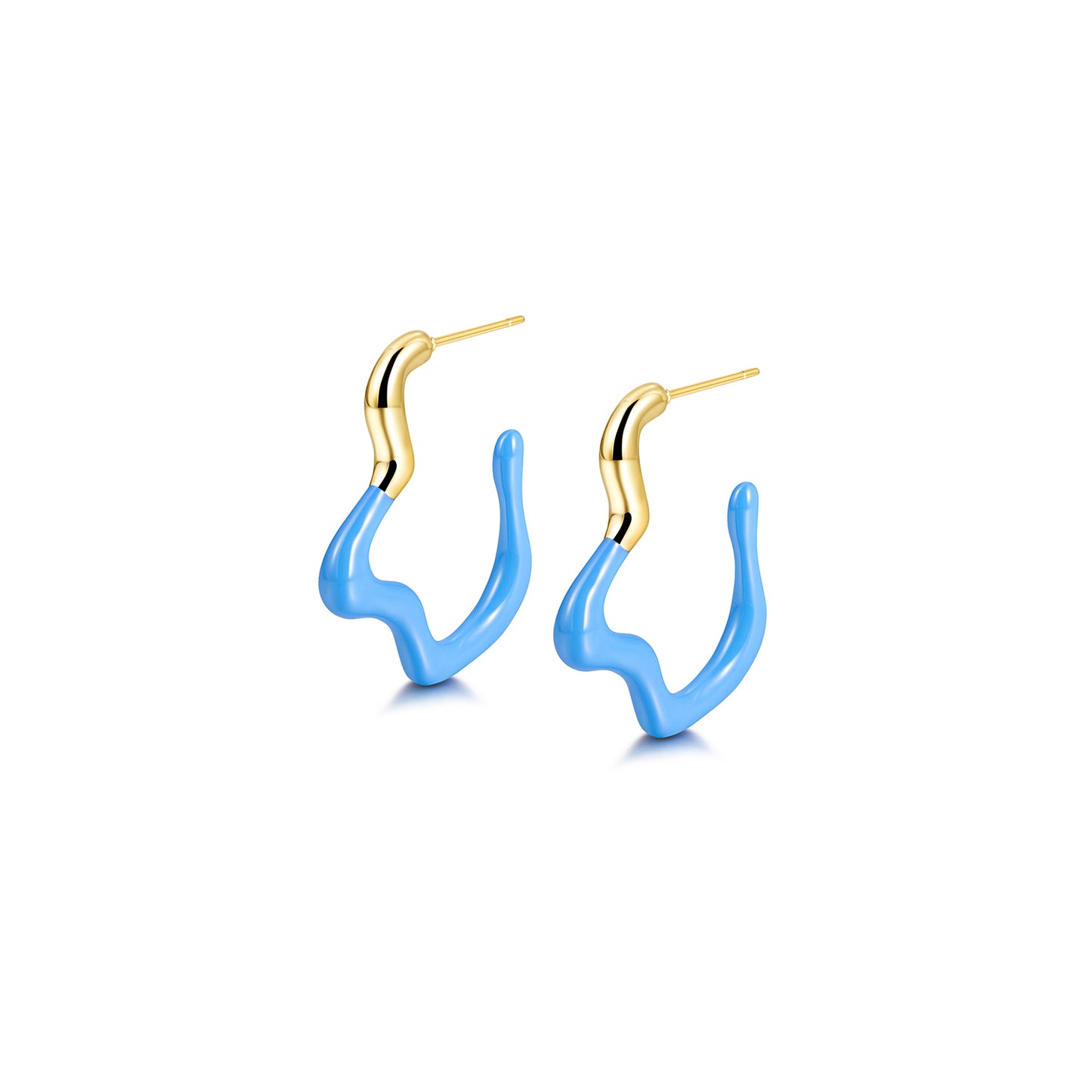 Geometric irregular earrings-SCE378ST