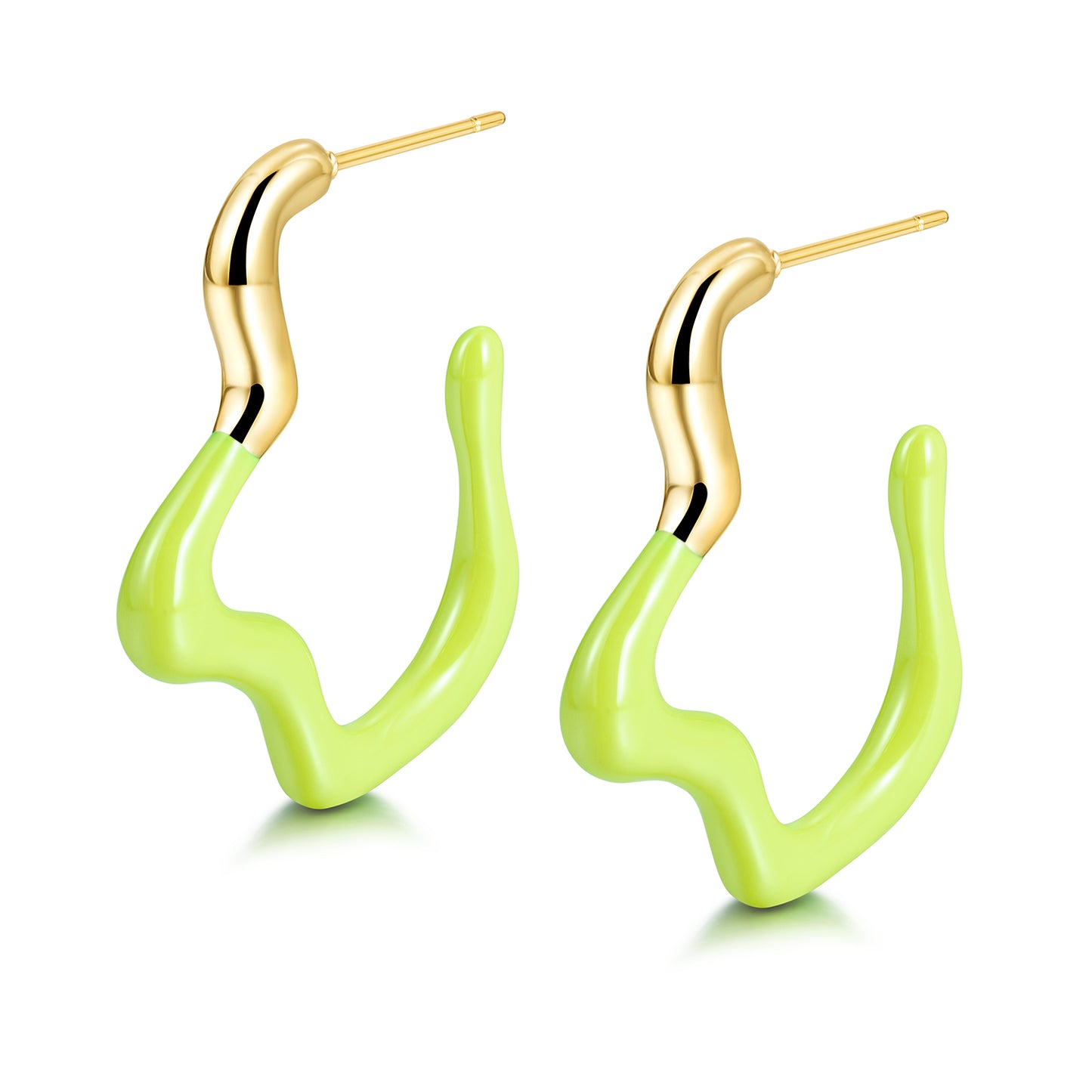 Geometric irregular earrings-SCE378ST