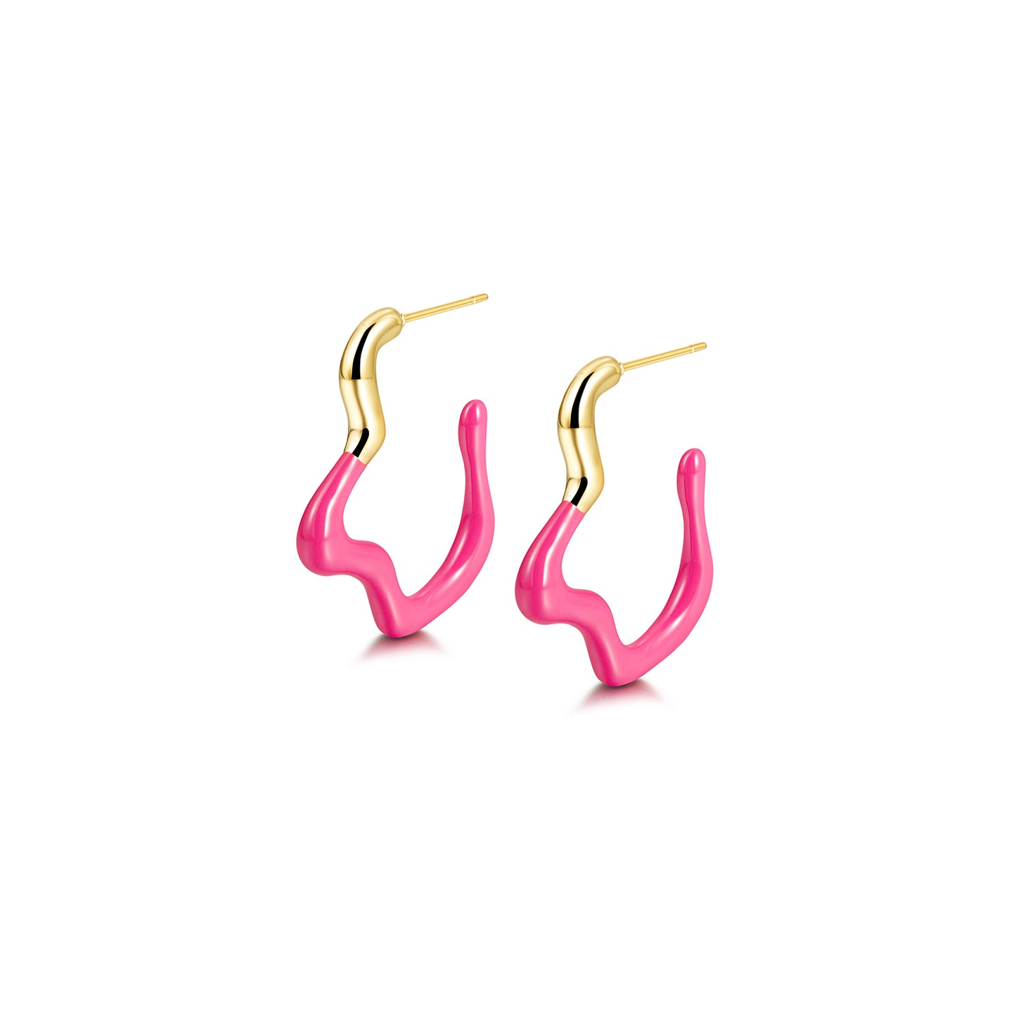 Geometric irregular earrings-SCE378ST