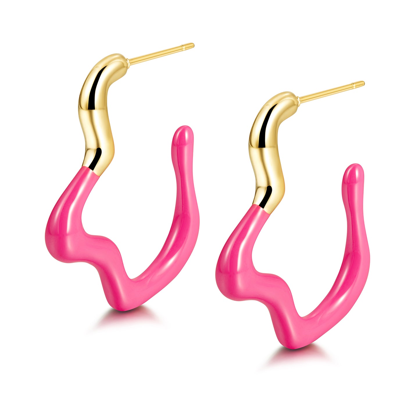 Geometric irregular earrings-SCE378ST