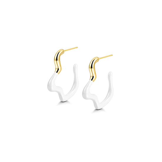 Geometric irregular earrings-SCE378ST