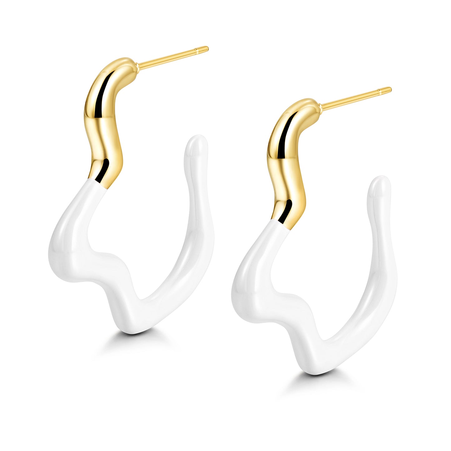 Geometric irregular earrings-SCE378ST