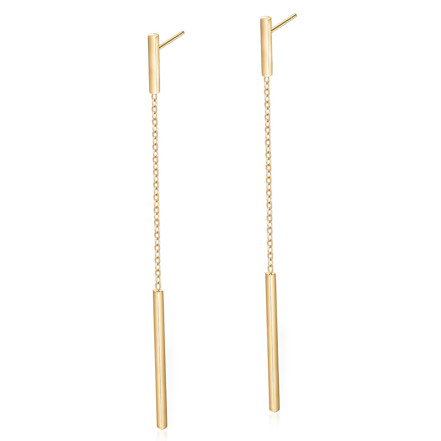 Chain round earrings-SCE382STGC
