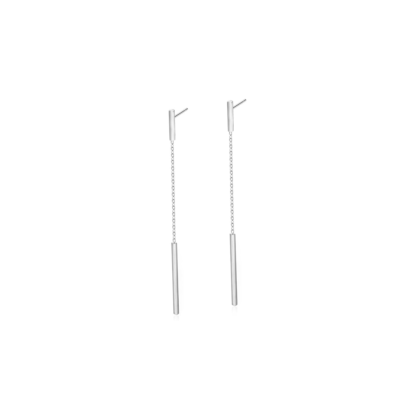 Chain round earrings-SCE382STWG