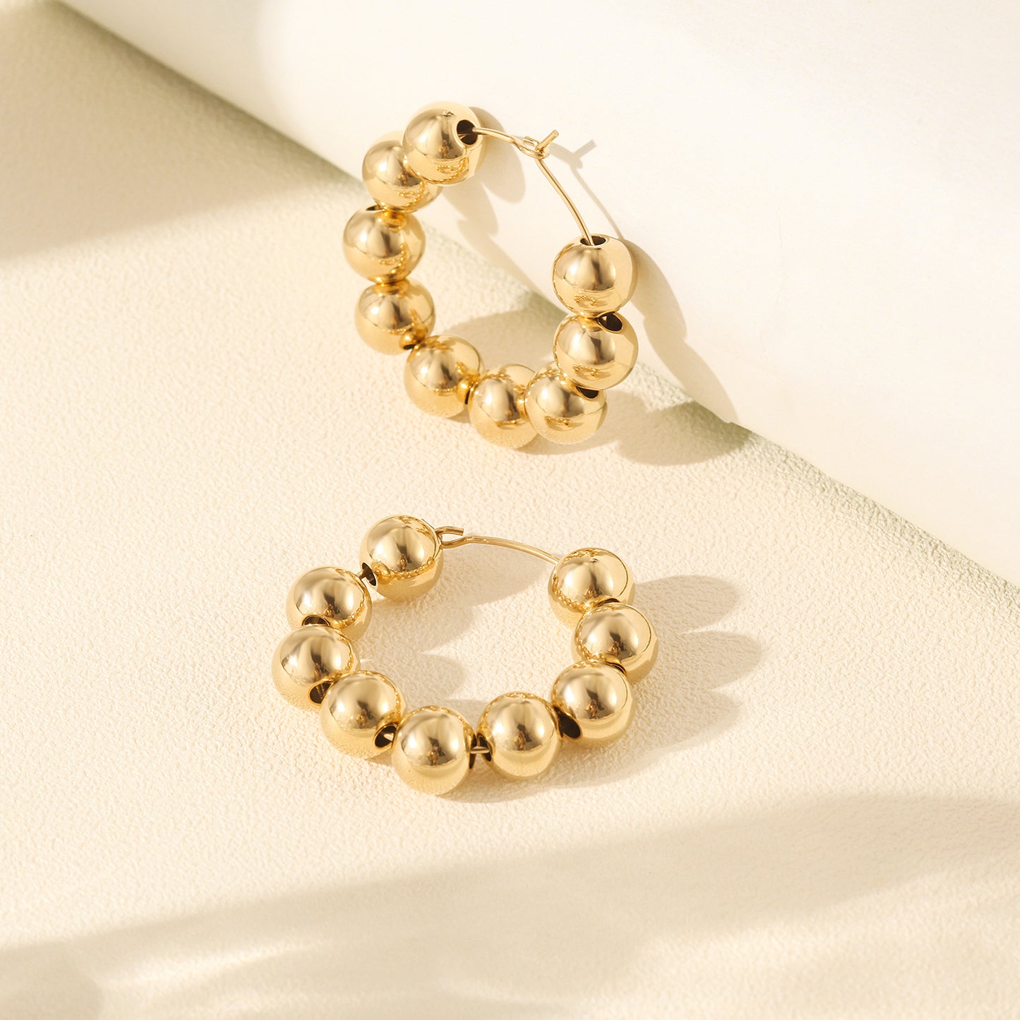 Nine small round earrings-SCE390STGC