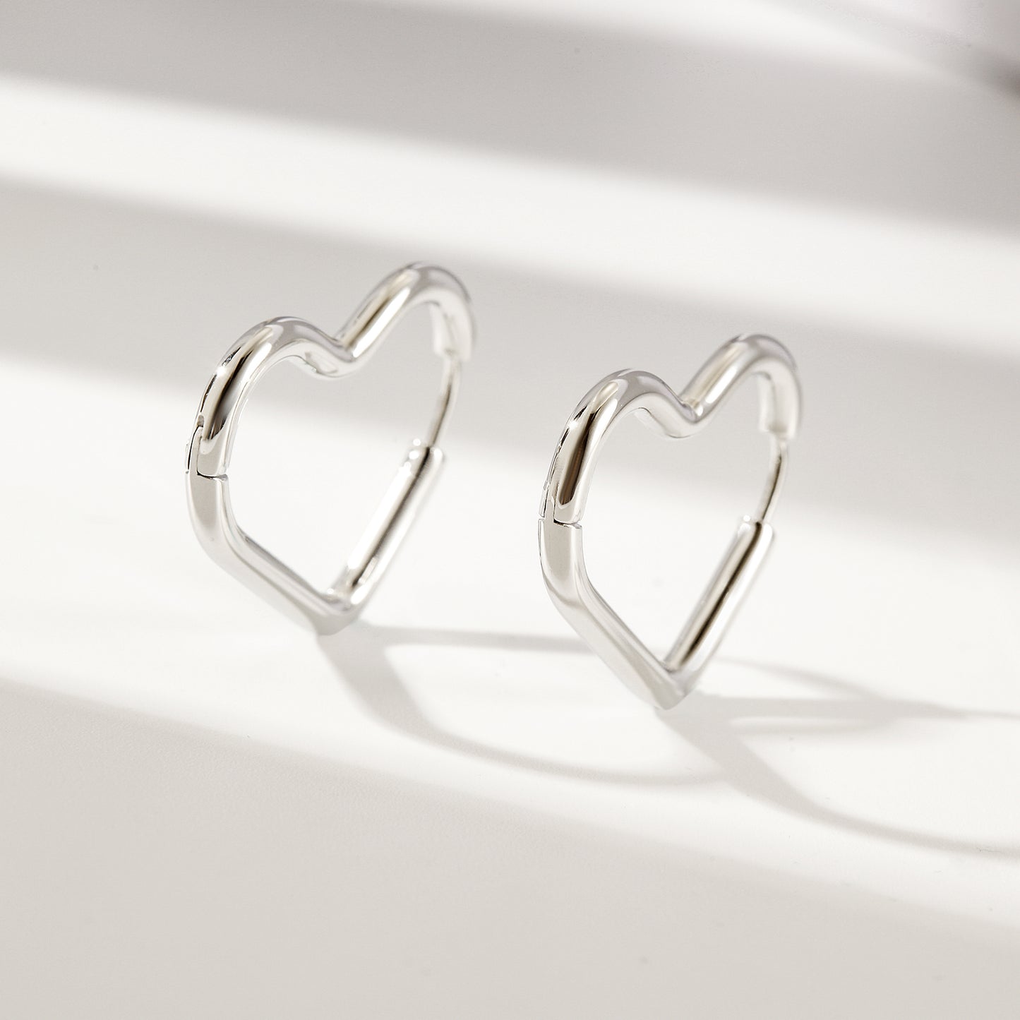 Love stainless steel earrings-SCE395STWG