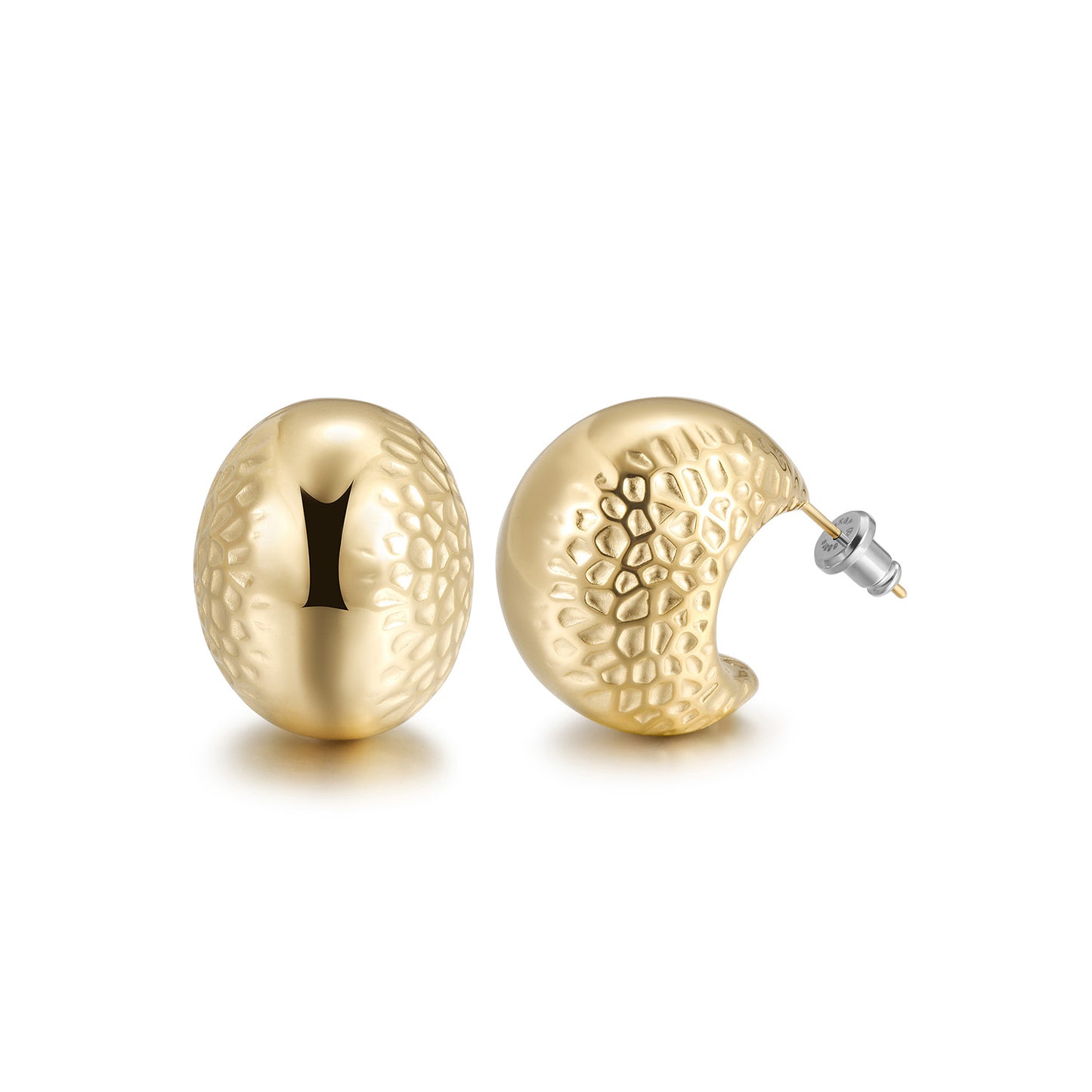 Exaggerated pounding earrings-SCE468STMC