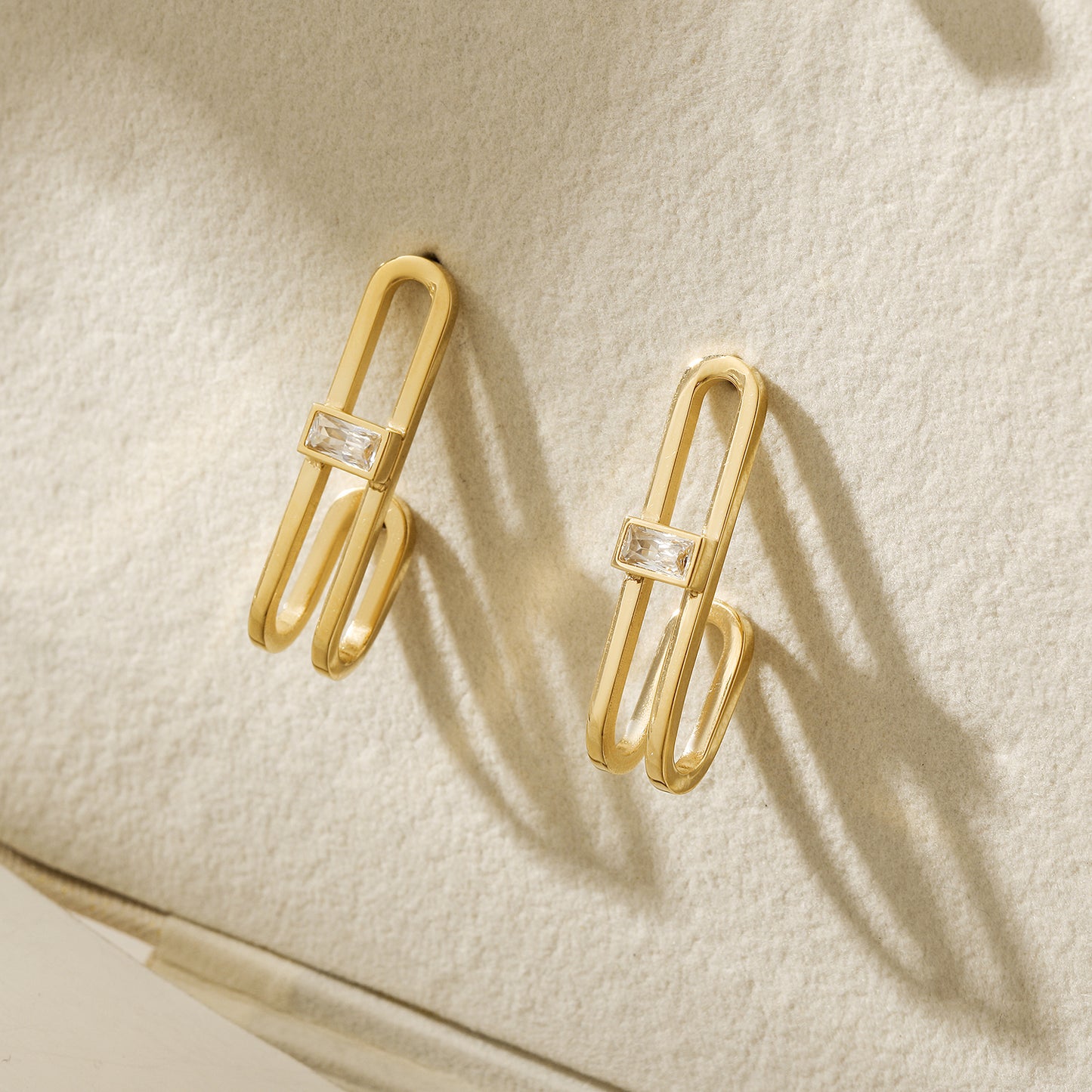 Hanging zircon earrings-SCE471STGC