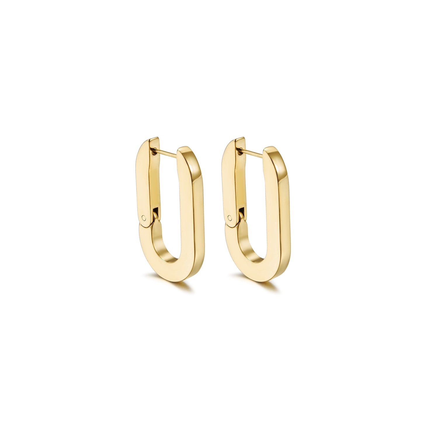 U-shaped buckle earrings-SCE477STGCM