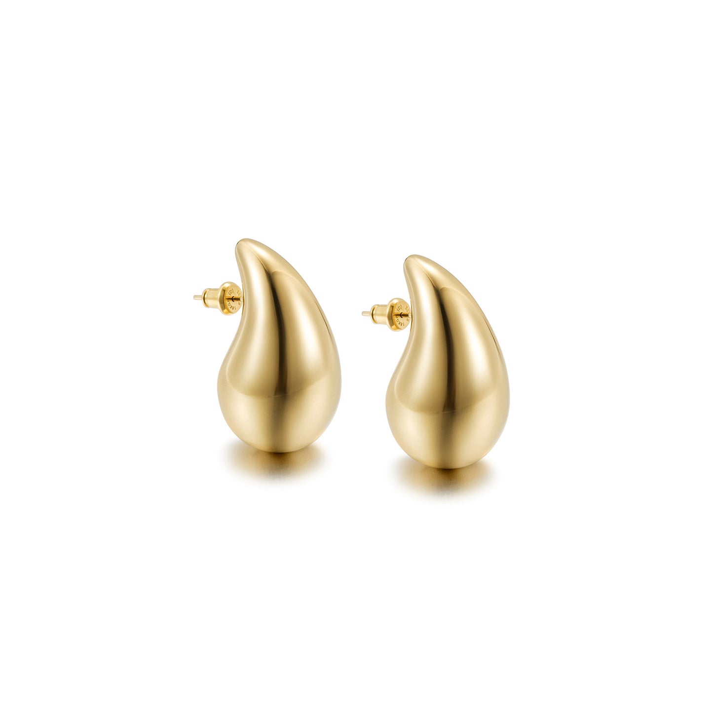 Golden Water Drop Earrings-SCE480STGCM