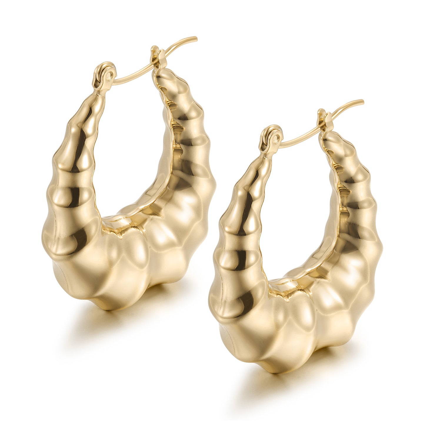 C-type twisted earring-SCE487STGC