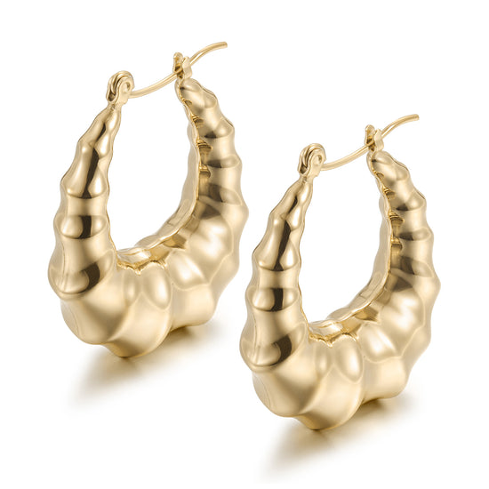 C-type twisted earring-SCE487STGC
