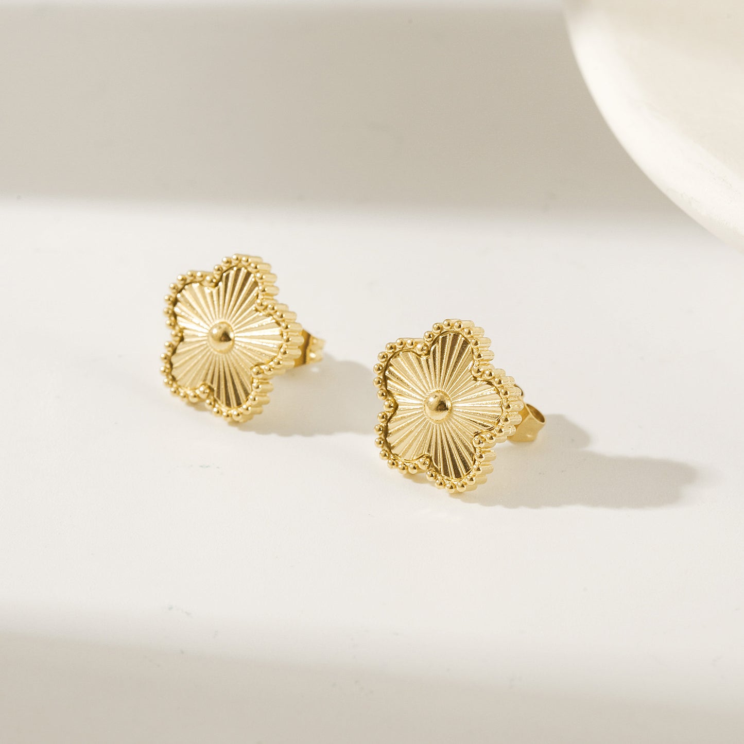 Golden Flower Earrings-SCE493STGC