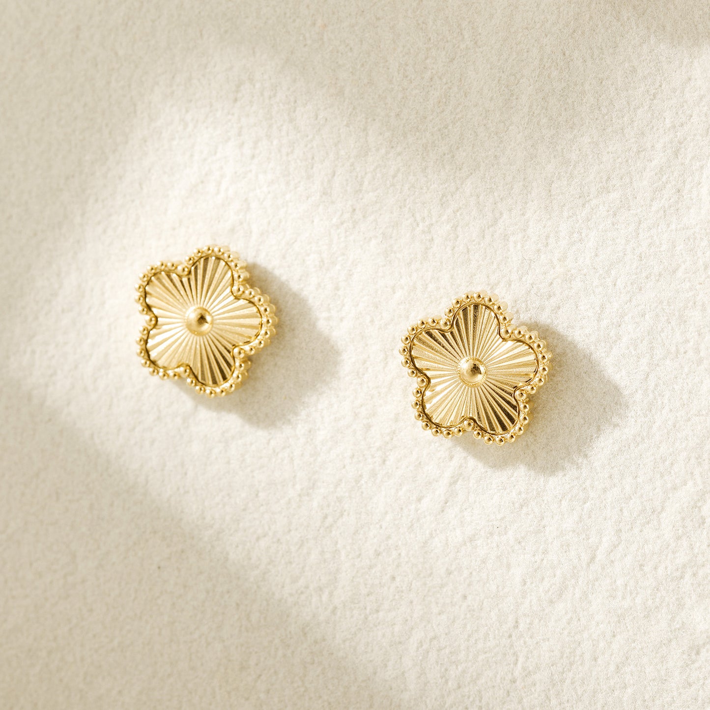 Golden Flower Earrings-SCE493STGC