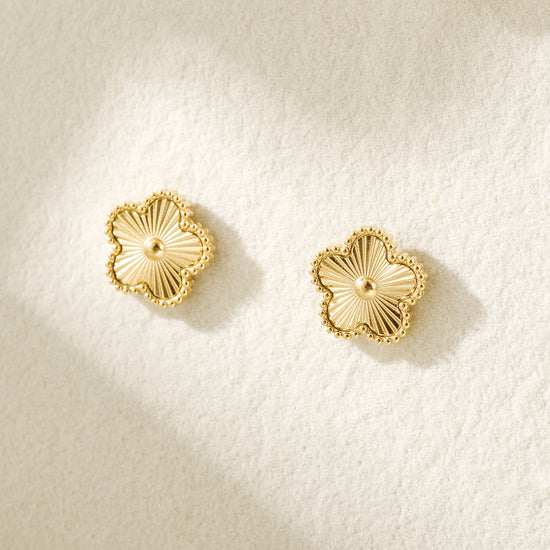 Golden Flower Earrings-SCE493STGC