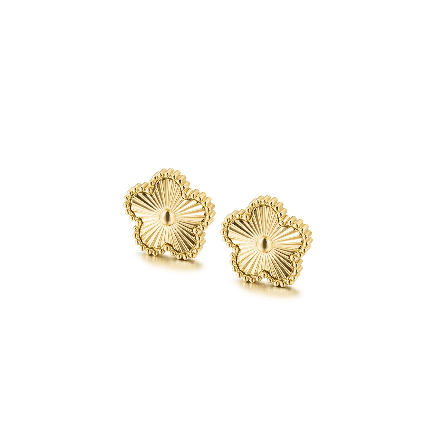 Golden Flower Earrings-SCE493STGC