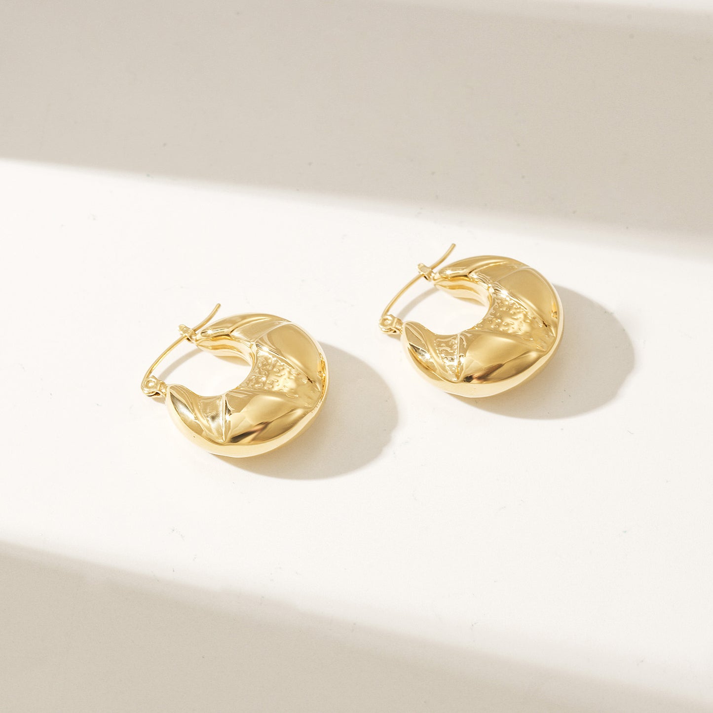 C-shaped creative earrings-SCE498STGC