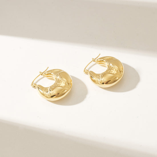 C-shaped creative earrings-SCE498STGC
