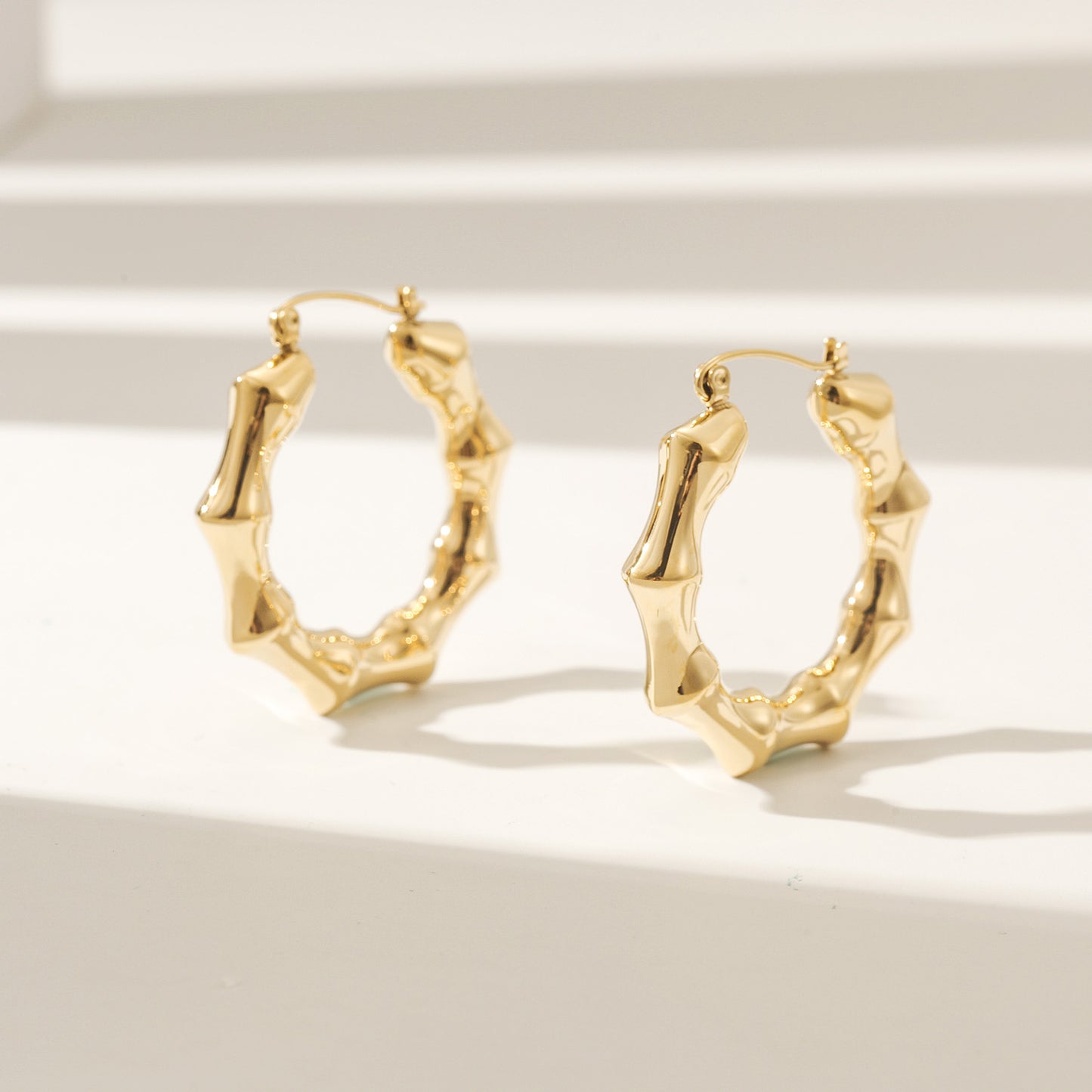 U-shaped twisted earrings-SCE500STGC