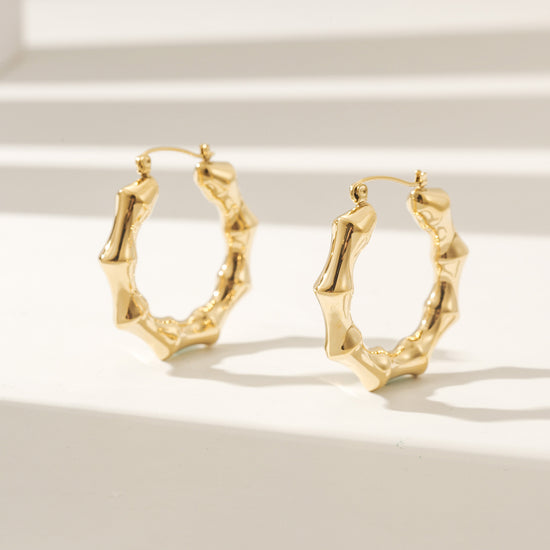 U-shaped twisted earrings-SCE500STGC