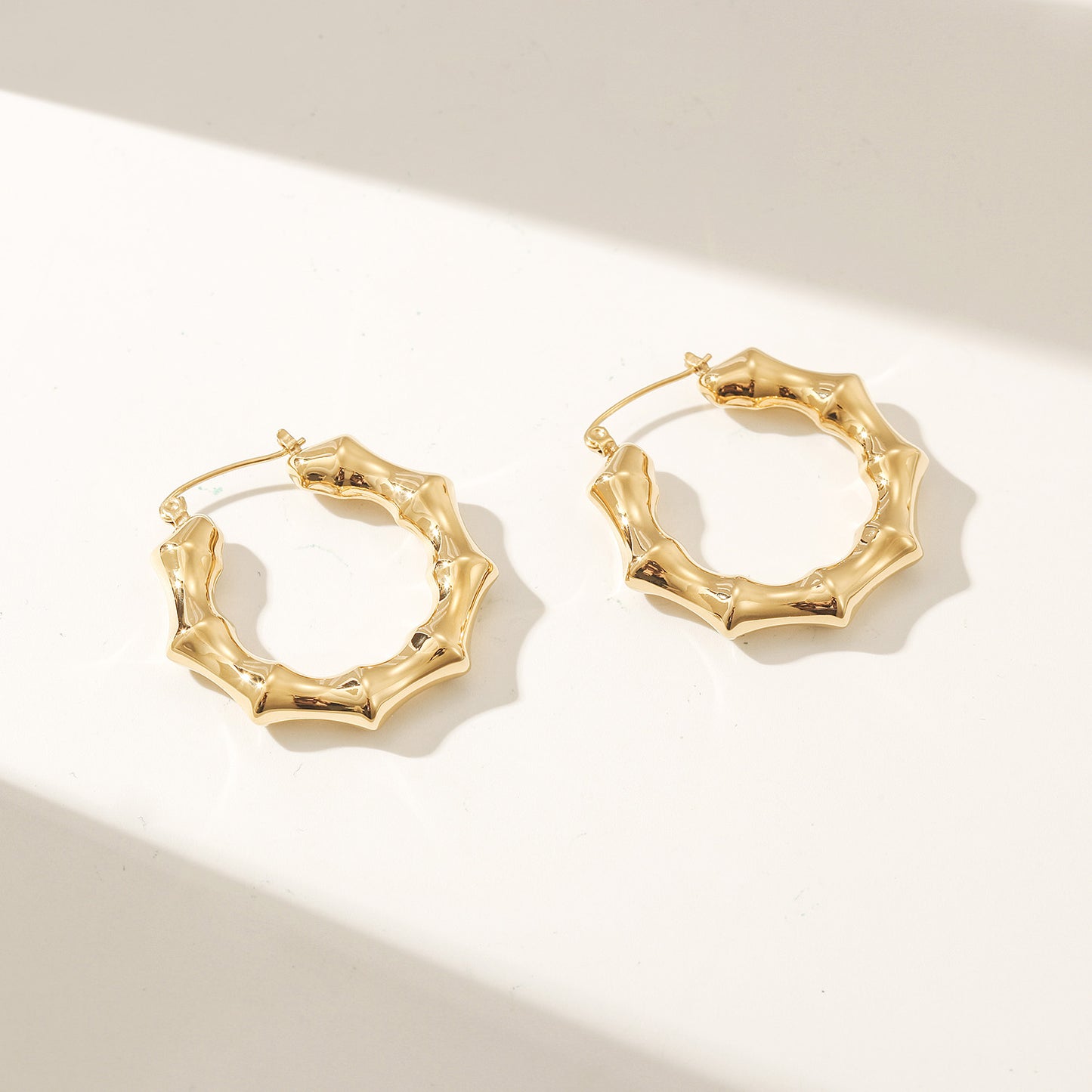 U-shaped twisted earrings-SCE500STGC