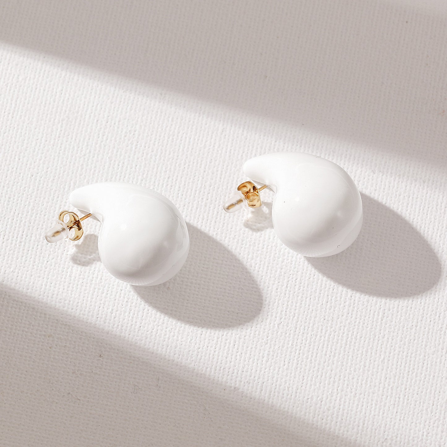 White Water Drop Earrings-SCE510STGCWT-M