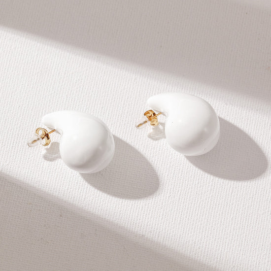 White Water Drop Earrings-SCE510STGCWT-M