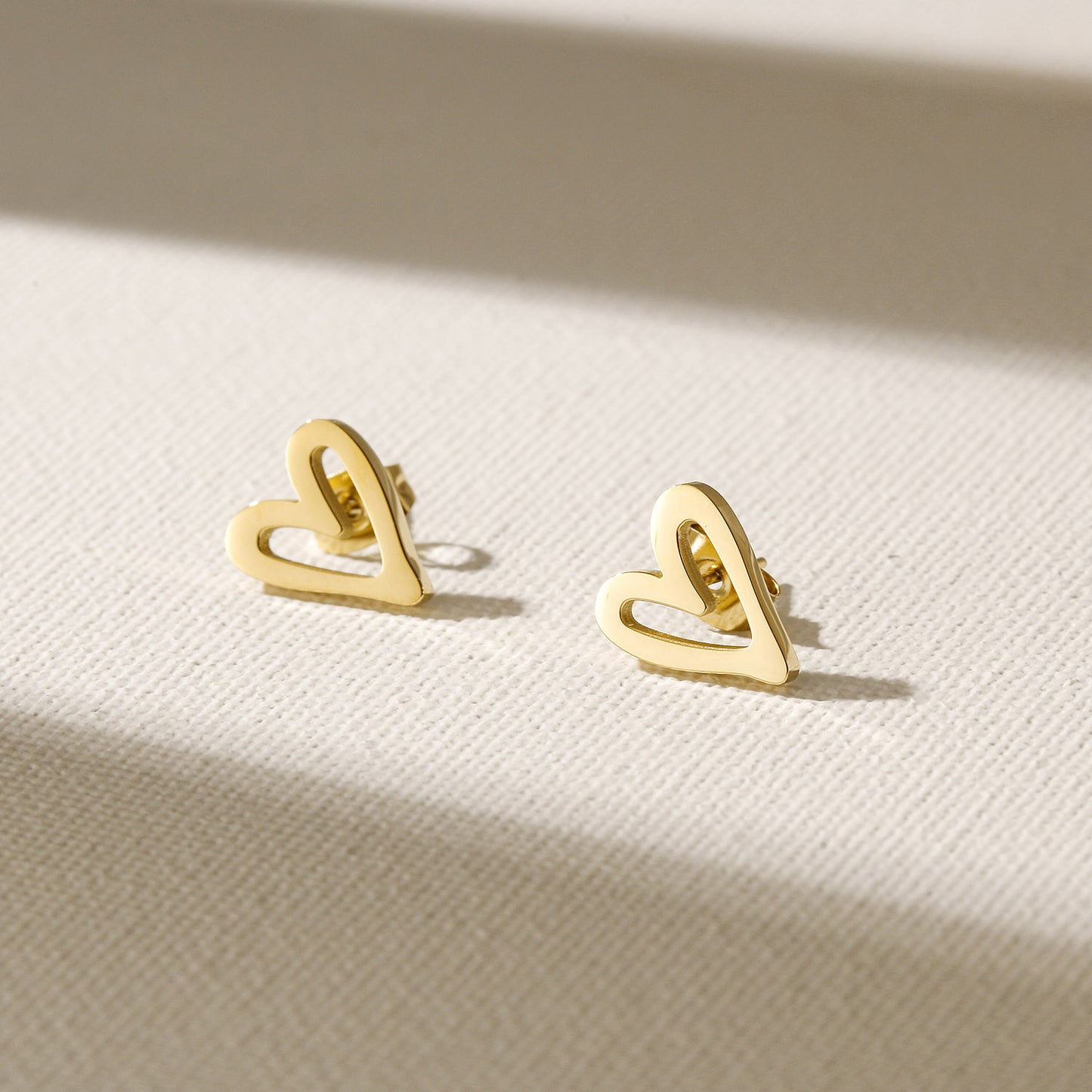 Heart hollow earrings-SCE511STGC