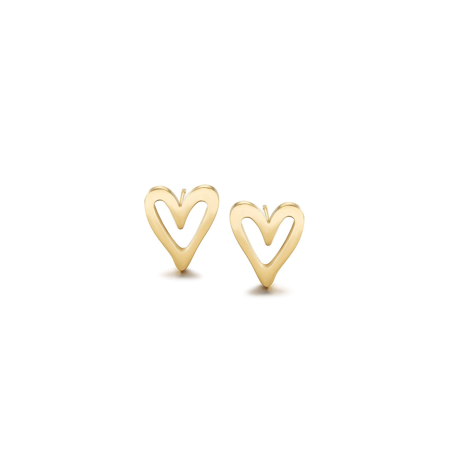 Heart hollow earrings-SCE511STGC