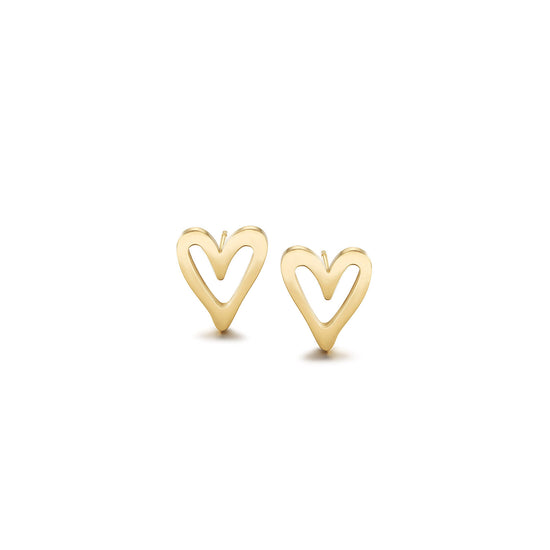 Heart hollow earrings-SCE511STGC