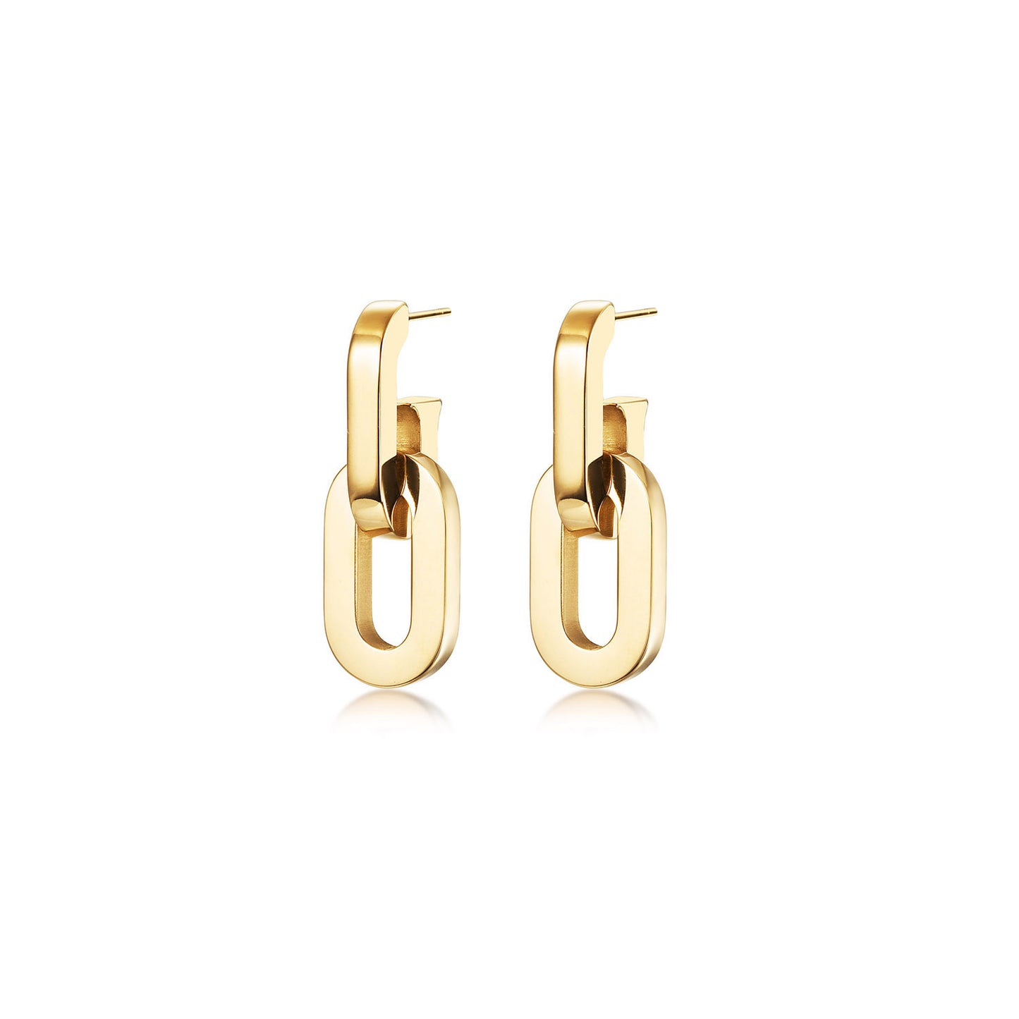 O-shaped hook earrings-SCE515STGC