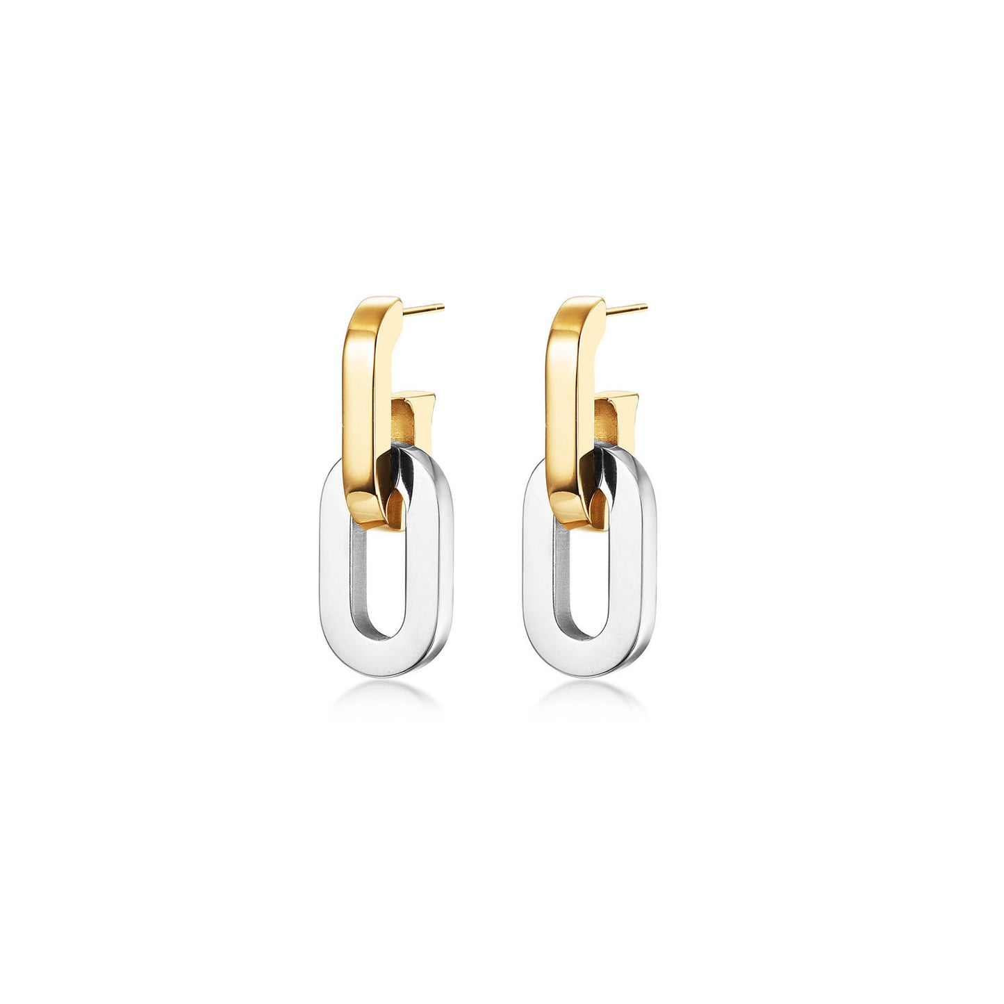 Hook O-shaped earrings-SCE515STMC