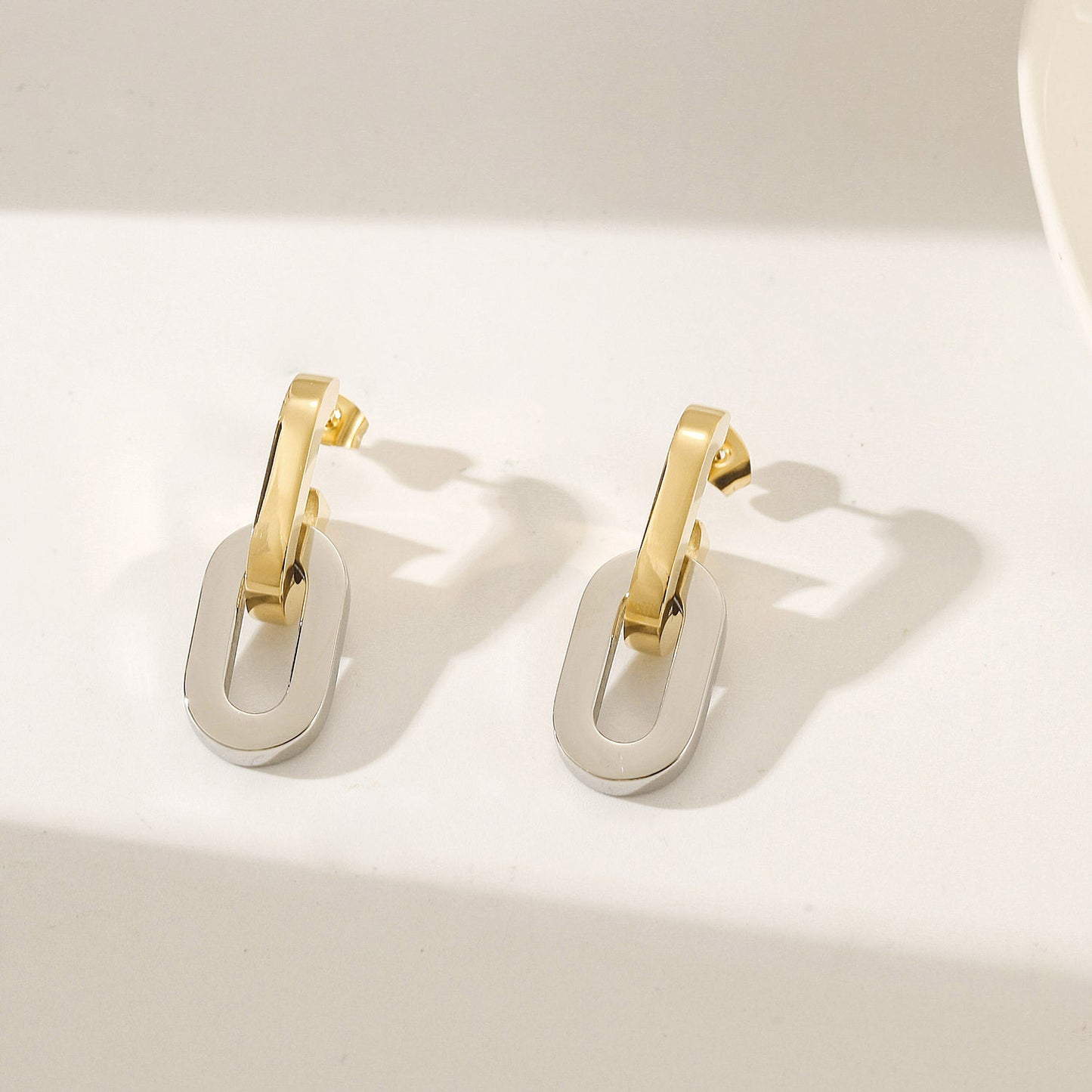 Hook O-shaped earrings-SCE515STMC