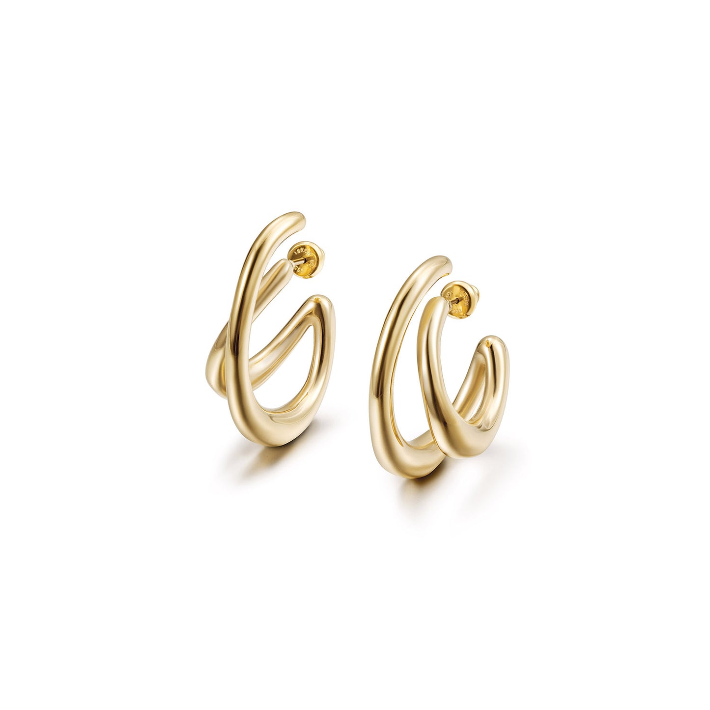 Lrregular circle earrings-SCE517STGC