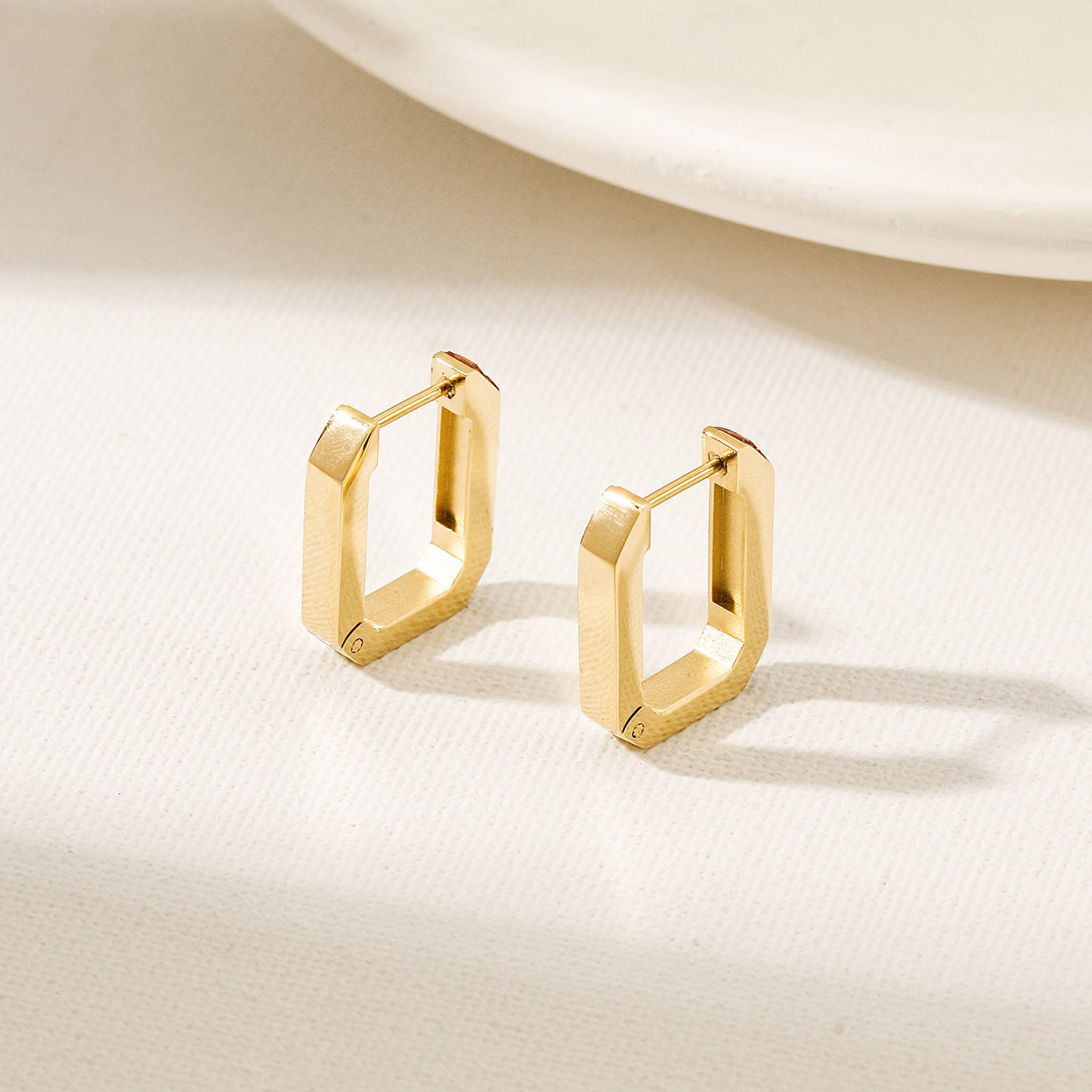 U-shaped ear clip earrings-SCE526STGCRD