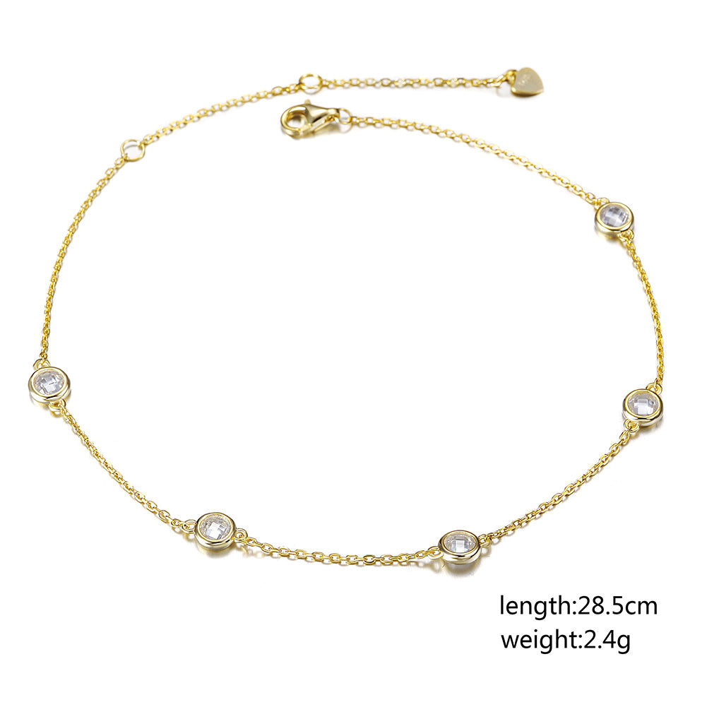 Chain zircon bracelet-SSA001