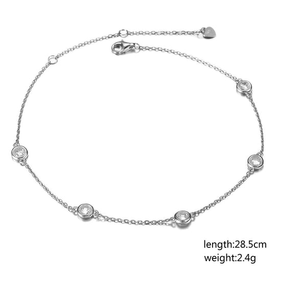 Chain zircon bracelet-SSA001