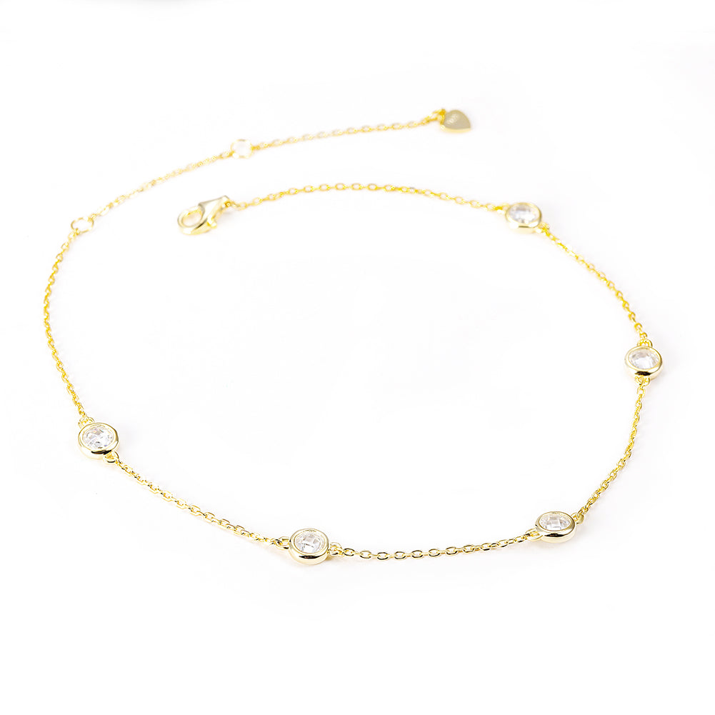 Chain zircon bracelet-SSA001