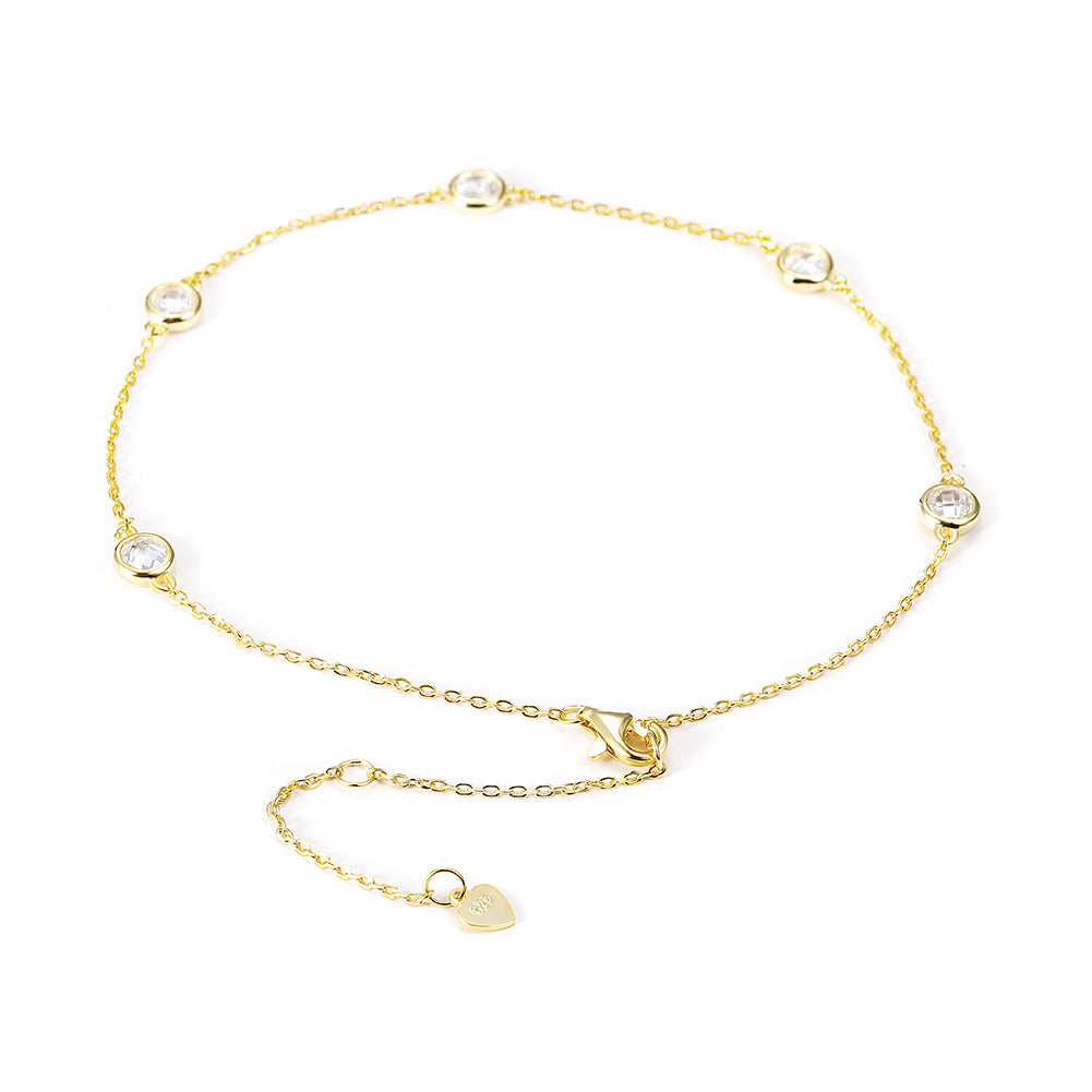 Chain zircon bracelet-SSA001