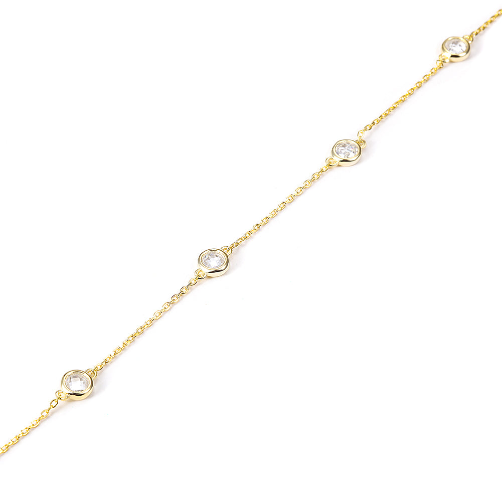 Chain zircon bracelet-SSA001