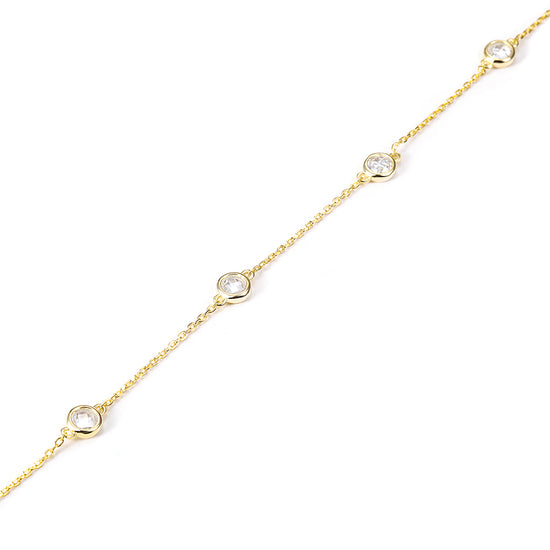 Chain zircon bracelet-SSA001