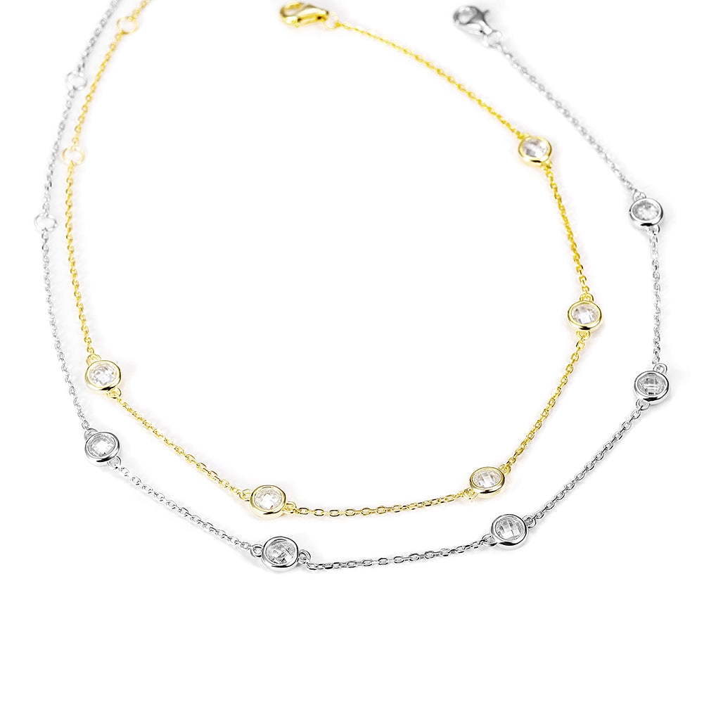 Chain zircon bracelet-SSA001