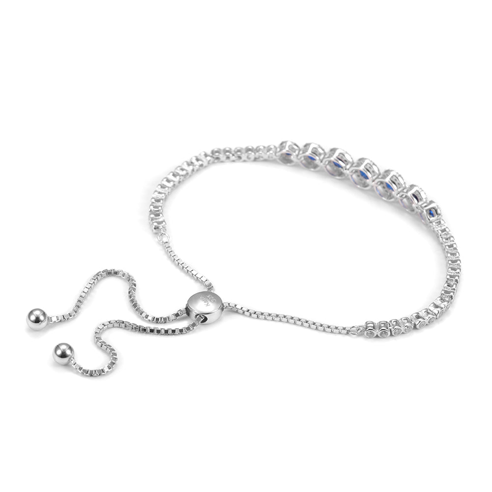 Round chain zircon bracelet-SSB029WG