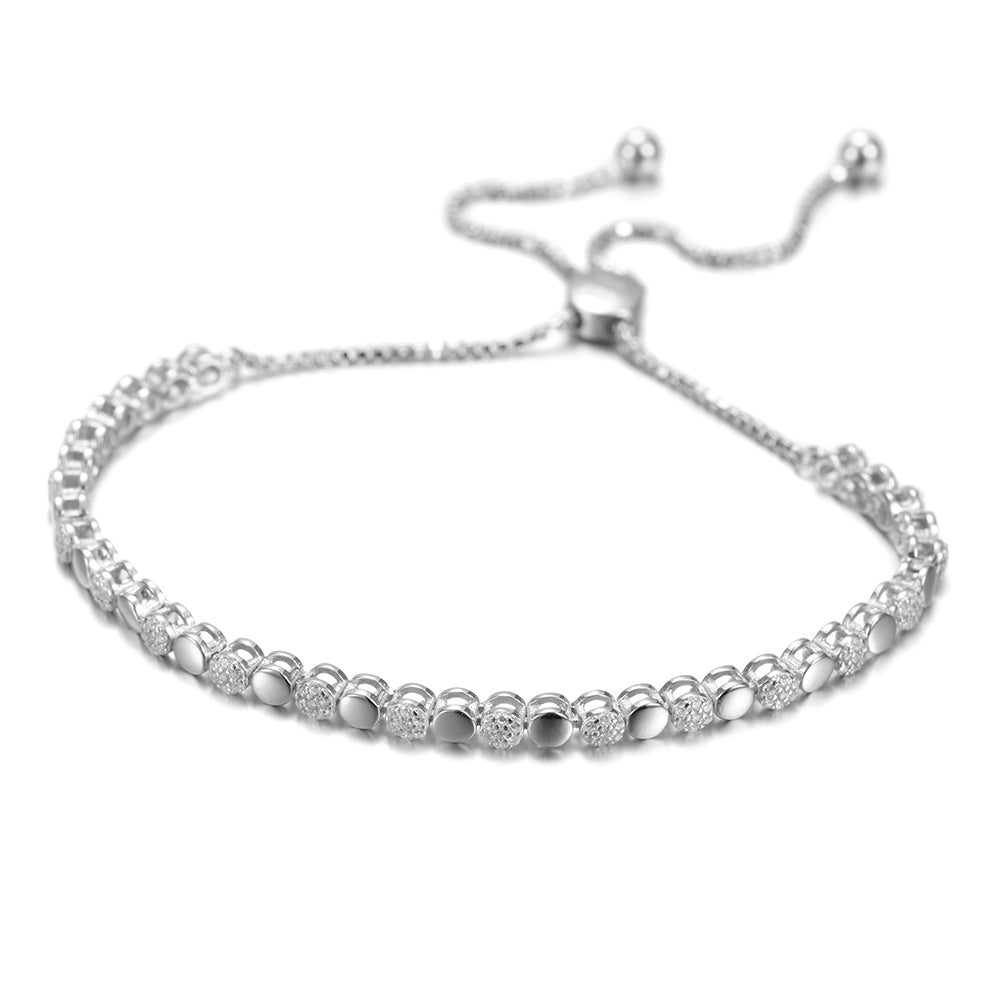 Round gemstone hollow bracelet-SSB084