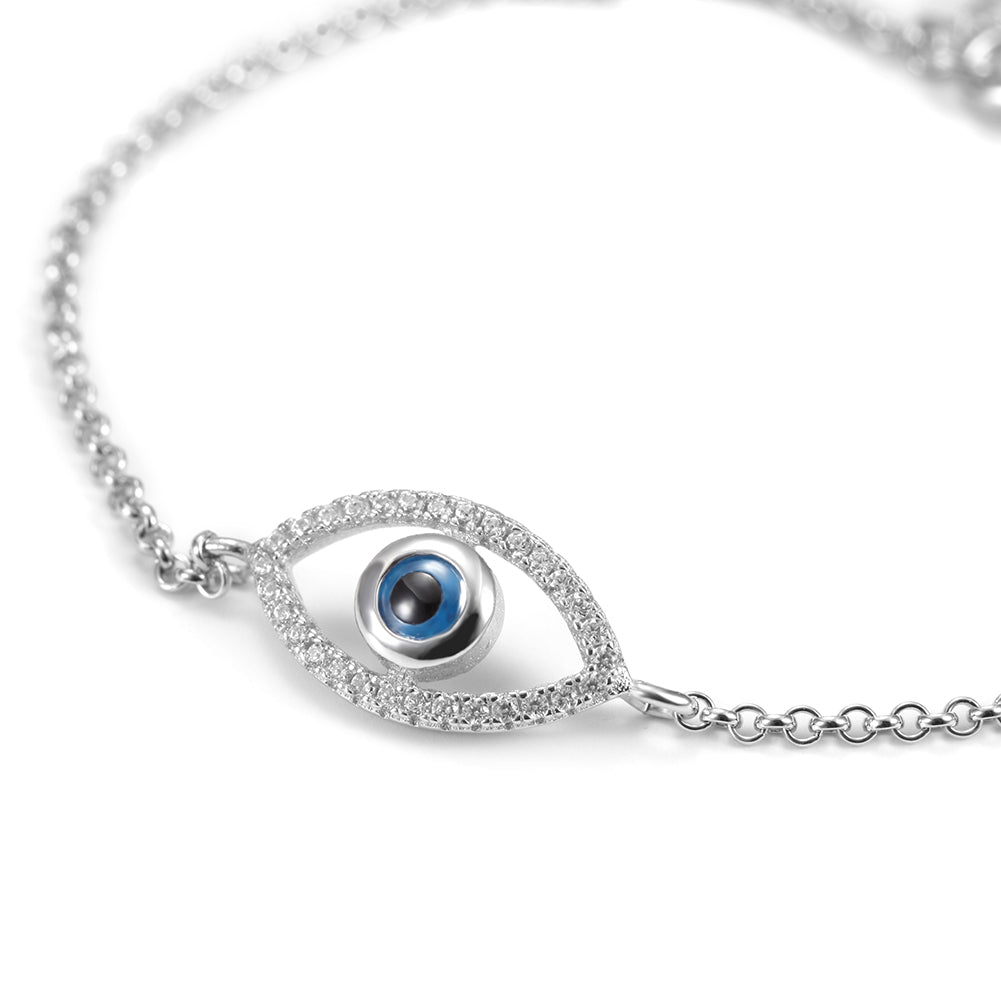 Chain Devil's Eye Bracelet-SSB085WGZD
