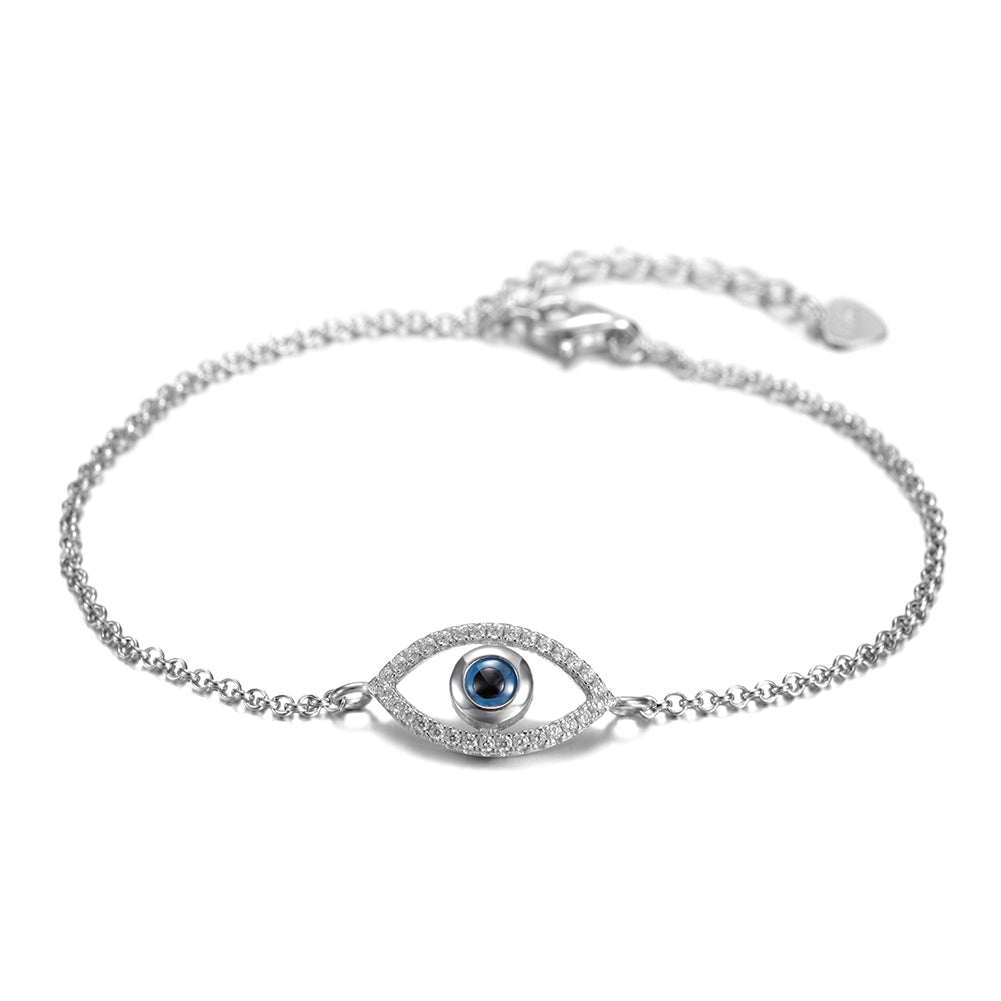 Chain Devil's Eye Bracelet-SSB085WGZD