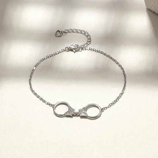 Chain handcuffs bracelet-SSB096WGZD