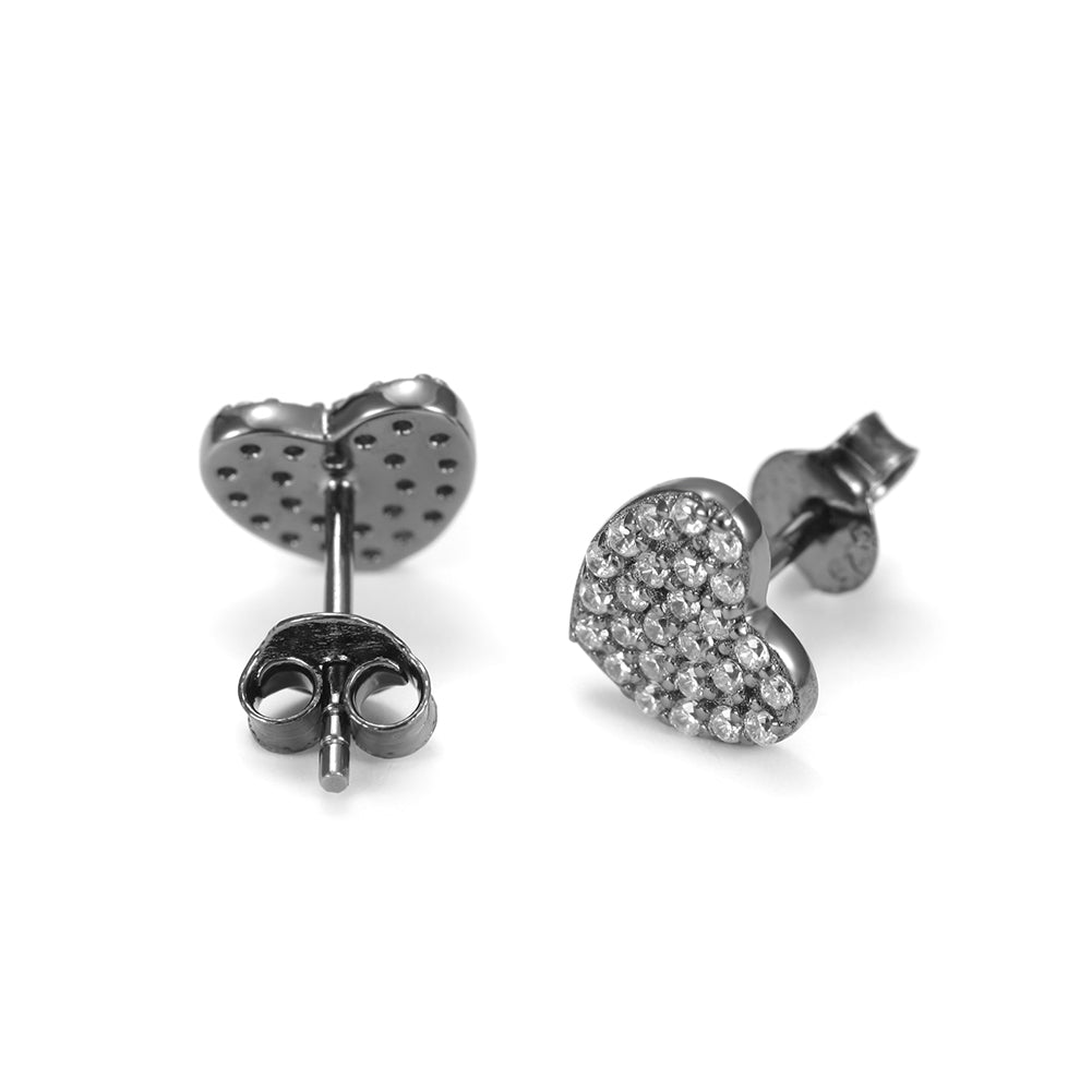 Love studded diamond earrings-SSE102
